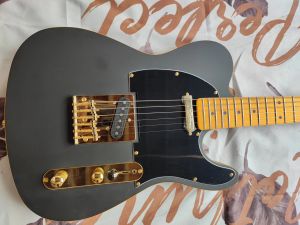 Guitar Black Ebony Tuning Fork Electric Guitar Package