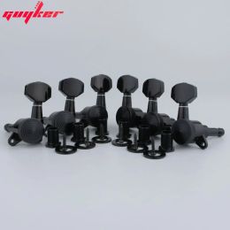 Guitare Black Guitar Locking Taillers 07sp Lock Guitar Tuning Pegs Taille Machine Heads