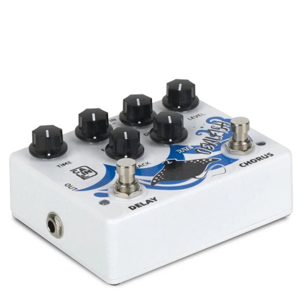 Guitare Caline DCP03 Devilfish Chorus Delay 2in1 Effet de guitare pédale True Typass Electric Guitar Pides accessoires