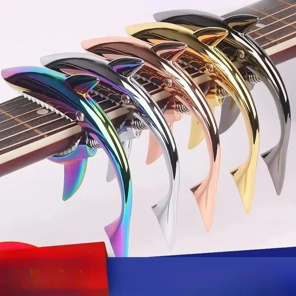 Guitare capo requin acoustique tuner accessoires de guitare rapides à changement de guitare électrique requin guitare capo instrument de musique acoustique