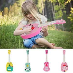 Guitare pour enfants instruments de musique bébé toys quatre guitares à cordes montessori jouets éducatifs apprenant les jouets de musique pour enfants wx