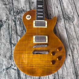Guitar Classic Electric Guitar fermé Système de collecte de son en acajou en bois massif en acajou avec une livraison gratuite de son riche à la maison.
