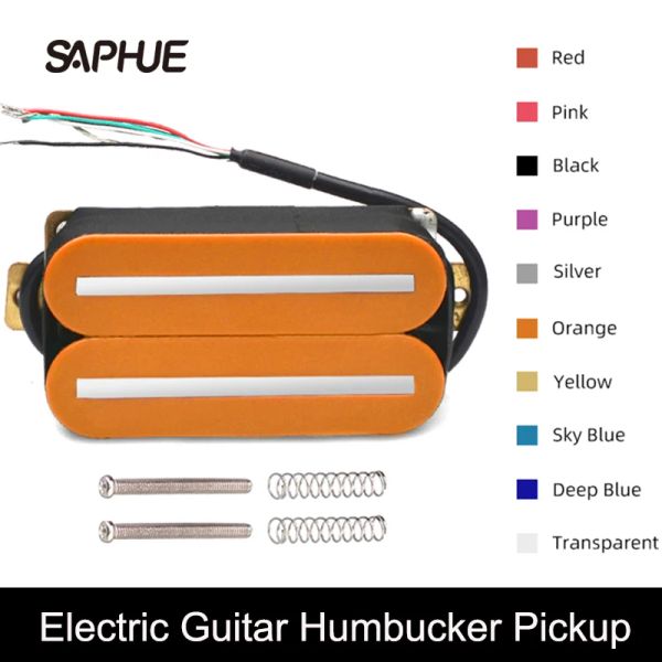 Guitare Dual Blade Hot Rail Electric Guitar Humbucker Pickup Ceramic 4Wires Pièces de guitare avec pôles en acier 57 mm Multi couleur