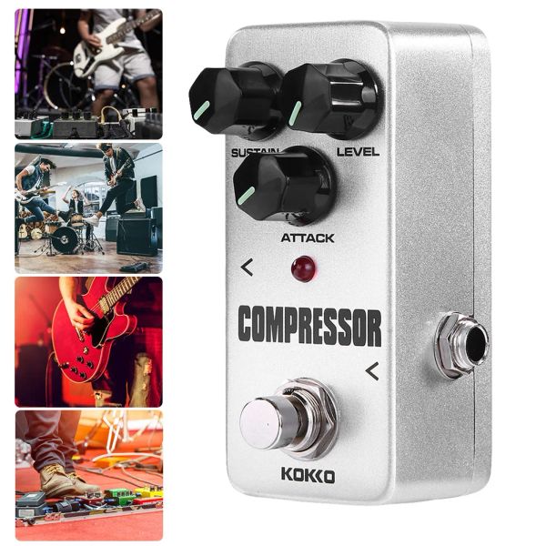 Guitar Guitar Guitar Guitar Bass Pedal Compressor Compression Block 9V Adaptador Adaptador Accesorios de guitarra de alimentación