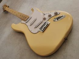 Guitare électrique, touche en érable festonnée, 22 frettes, rainure professionnelle, haute qualité, Yngwie Malmsteen Cream Guitars