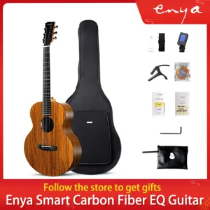 Guitare enya acoustique guitare 36 41 avec Eq HPL 6 cordes de voyage débutant guitarra avec choix, tuner, sangle, capo, instruments de musique