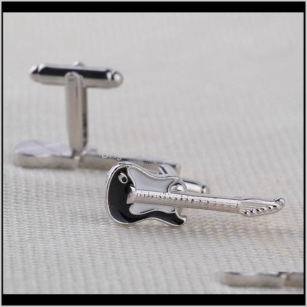 Guitar Fashion Mens Suit Shirt Button Cuff Links Business Wedding Gift Will And Sandy Gbysj Vbfqh