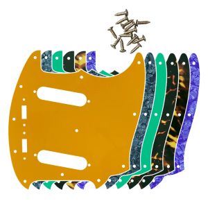 Guitar Feiman Custom Guitar Pickgaurd Scratch Plate for Us Mustang Guitar Pickguard Scratch Plate Flame Patroon