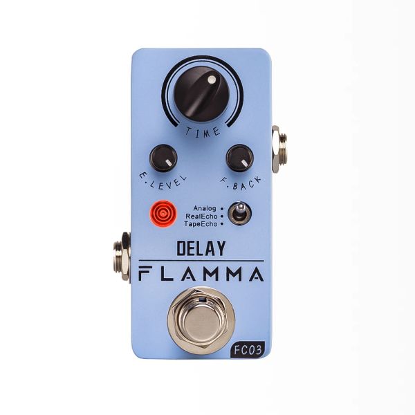 Guitar Flamma FC03 Retraso de la guitarra Pedal Pedal digital Efectos de retraso del pedal con 3 modos Echo de cinta de eco real