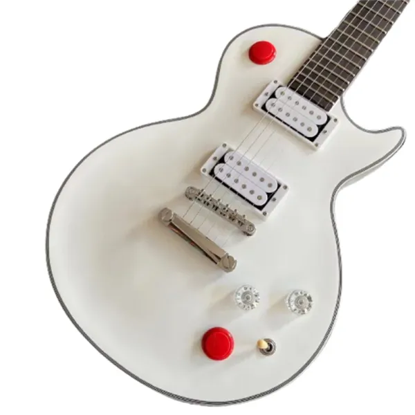 Guitare Flerigh Custom Standard Guitare électrique Kill Switch Guitare de style Buckethead 24 frettes Couleur blanc alpin Guitare Livraison gratuite