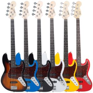 Guitar Irin 4 Strings 20 Frets Electric Bass Guitar Rosewood Benebord Jazz Bass Guitar met kabelsleutels onderdelen accessoires