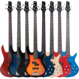 Guitare irin 4 cordes de basse électrique guitare 24 frettes carrosserie basse guitare guitarra avec clés de câble accessoires de guitare accessoires