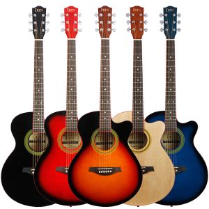 Guitare IRIN 40 pouces guitare acoustique 6 cordes 21 frettes corps en érable guitare Folk Guitarra avec sac de guitare Capo sangle pièces accessoires