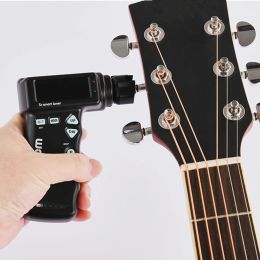 Gitaar jowoom t2 2 in 1 slimme auto gitaar tuner string winder automatisch afstemmingssysteem voor gitaar ukelele chromatisch