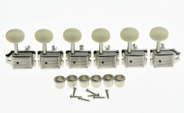 Guitare kaish vintage guitare tuning touches guitar tuners hine têtes pour st tl ivory / nickel / chrome / noir / or