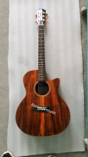 Envío gratis Guitar Koa Wood Cutway Ga Guitarra eléctrica Acoustic Professional Guitarras acústicas personalizadas K24 Actualización de estilo Koa Guitarra