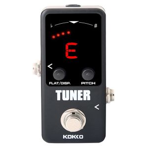 Guitare kokko effet guitare pédale tuner pédale processeur processeur chromatique affichage LED instruments de musique guitares électriques