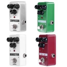 Guitare kokko effet de guitare portable pédale compresseur booster distorsion accessoires de guitare pour guitares et basse électriques