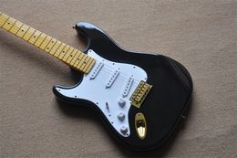 Guitare main gauche, 22 produits, touche en érable, accessoires dorés, noir, guitare électrique de haute qualité, livraison gratuite