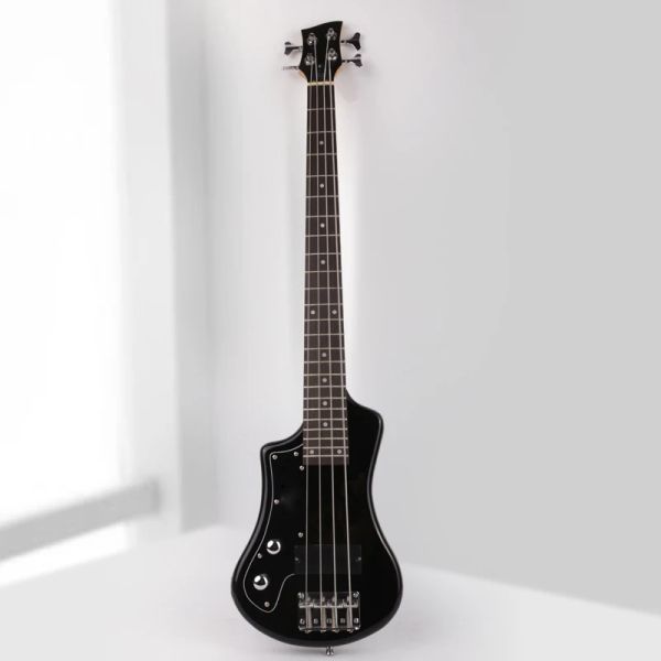 Guitare gaucher basse électrique mini basse de voyage pour enfant