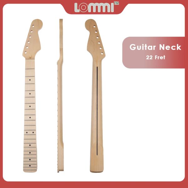 Guitare lommi couche de guitare électrique Maple 22 Fret Dot Inclay Fonderboard Edge droite pour le cou de remplacement de guitare St TL Style