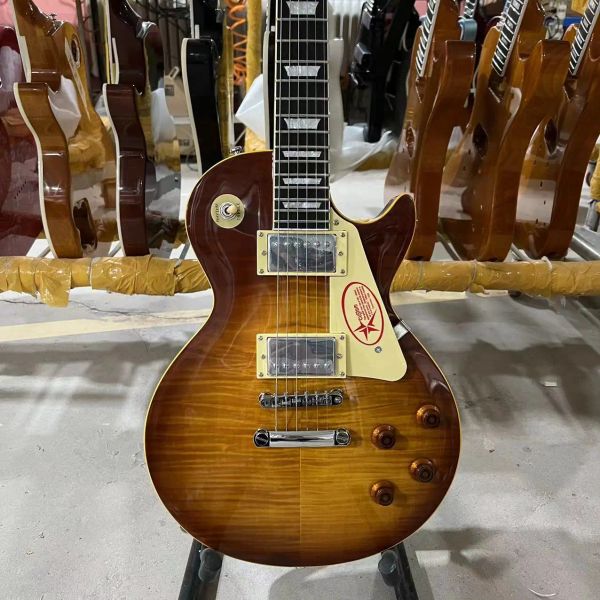 Guitarra lp guitarra eléctrica 1959 R9 Modelo Classical Sunburst Color Amarillo Ayunte Tuneomatic Puente envío gratis