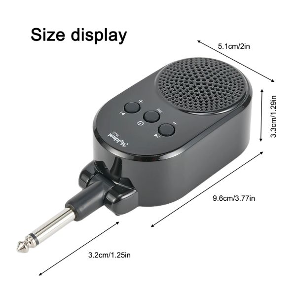 Guitare mini amplificateur de guitare électrique amplificateur de 6,35 mm plug usb rechargeable 96 * 51 * 33cm pour les accessoires de pièces de basse de guitare électrique