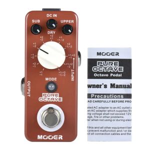 Guitar Mooer Effect Pedal Music Instruments MOC1 Efectos de octava pura Efecto de pedal Octave Piezas de guitarra para pedales de guitarra eléctrica