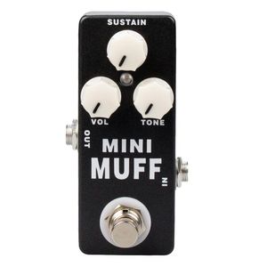 Guitarra Mosky Mini Muff Audio Guitarra eléctrica Efectos de bajo Pedal Distorsión Overdrive Buffer Delay Reverb Piezas de guitarra verdaderas Accesorios