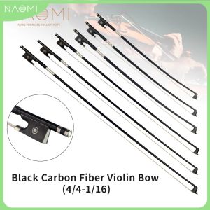 Guitare naomi 5pcs en fibre de carbone noir arc