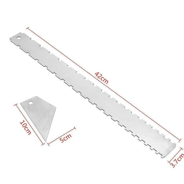 Règle de nivellement de guitare en acier inoxydable, cou de guitare cranté, bord droit, corps d'outil Luthier