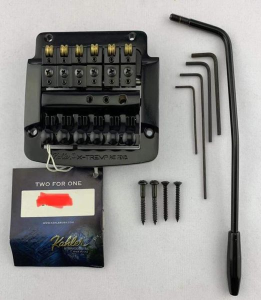 Micros guitare Original Kahler 4300 Tremolo couleur noir chromé pour 6 cordes guitares électriques accessoires remise musicale L0198114784