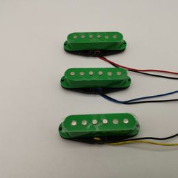 Pastillas de guitarra SSS Pastillas cerradas de bobina simple pastillas de guitarra eléctrica verdes