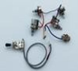 gitaar pick -ups bedrading kabelboom push pull switch potentiometers 1 toggle switch 4 pots jack1274306