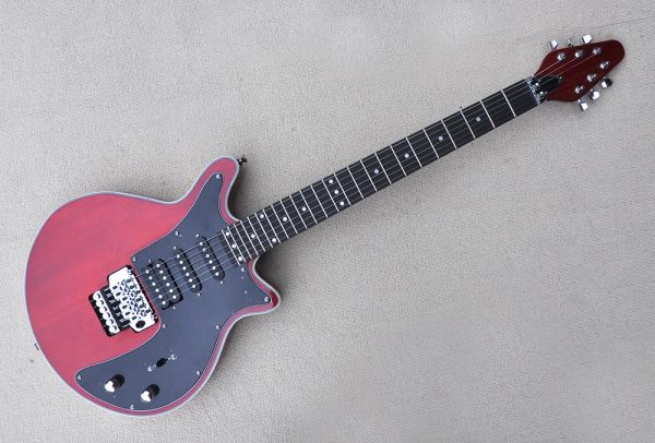 Guitare Body Rouge 6 cordes Guitare électrique avec matériel chromé, manche en palissandre, fournir un service personnalisé
