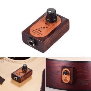 Guitar Selfadhesive Wooden Guitar Pickup Transducteur avec Volume Control for Acoustic Classic Folk Guitar Ukulele violon Cajon