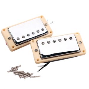 Guitar Set of Double Coil Humbucker Pickup électrique Guitare Neck Bridge Prise Chrome avec Jounce Fit Fit LP Guitare