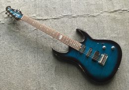 Gitaar Shelly nieuwe winkel fabriek op maat blauwe musicman Luke 3 pickups vergrendeling tuner 9v batterij elektrische gitaar muziekinstrumenten winkel