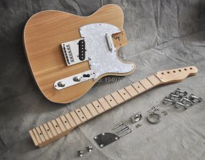 Gitaar Solid Body DIY elektrische gitaar bouwpakket Project Elm Body Mape hals en toets onvoltooide TL-stijl