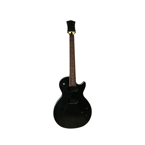 Guitare Standard Gloss Black Guitare électrique Touche en palissandre Acajou massif Bois populaire Sg Corps de guitare électrique sans matériel