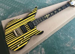 Guitare Stripe Model Guitare électrique avec trémolo, 24 frettes, micros Humbuckers, manche en palissandre, deux styles disponibles