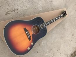 Guitar Sunburst Finition John Lennon J160E Guitare acoustique électrique EJ160 vs guitare avec pick-up passif du trou sonore J160