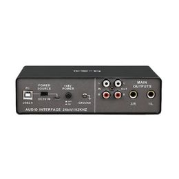 Guitare Teyun Q24 carte son Audio professionnelle avec moniteur de guitare électrique enregistrement de diffusion en direct pour chant ordinateur PC Studio