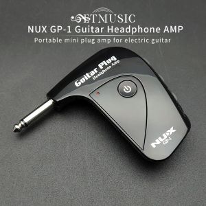 Gitaar topkwaliteit Nux GP1 draagbare elektrische gitaarplug mini -hoofdtelefoonversterker ingebouwde vervorming effect gitaaraccessoires