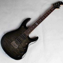 Guitare Transparent Black Finition John Petrucci Music Man JP6 Guitare électrique Livraison gratuite 24 frettes Musicman Guitar