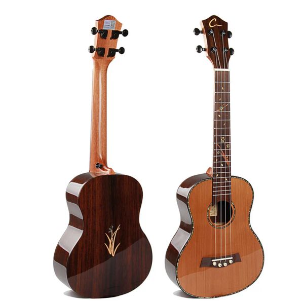 Guitare ukulélé mini guitare 24 pouces supérieur solide pine coréen débutant de haute qualité 4 cordes guitare hawaïenne uk2406