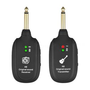 Guitar Wireless System A8 Transmitter Receiver for Electric Musical Instruments, CE Certified Wireless Pickup