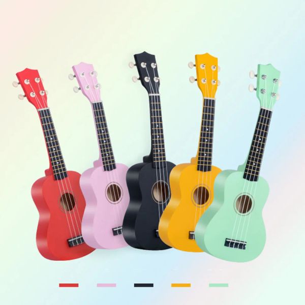 Ukulélé en bois pour enfants, 21 pouces, petite guitare multicolore créative pour filles, offre spéciale, nouvelle multifonction 2022