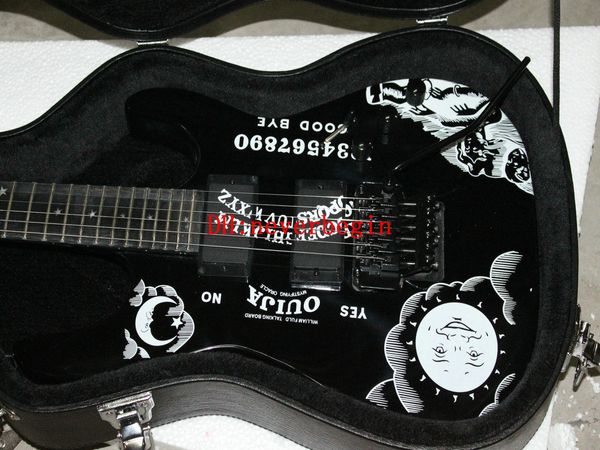 Envío Gratis guitarras KH-2 Kirk Hammett Ouija guitarra eléctrica negra