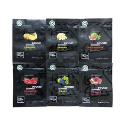 Gummies 600 mg sacs d'emballage de pastèque Bleakerberry Stawberry Cherry Package Sacs Mylar Pack sac vide
